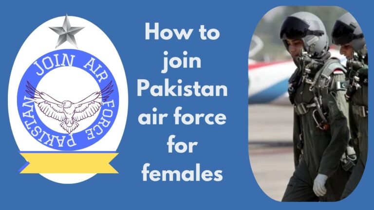 how to join pakistan air force for females